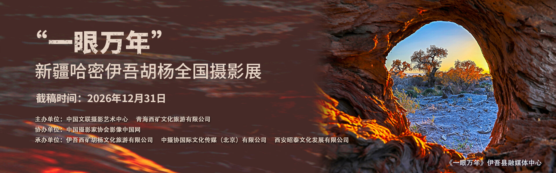 文化润疆：“一眼万年”新疆哈密伊吾胡杨全国摄影展